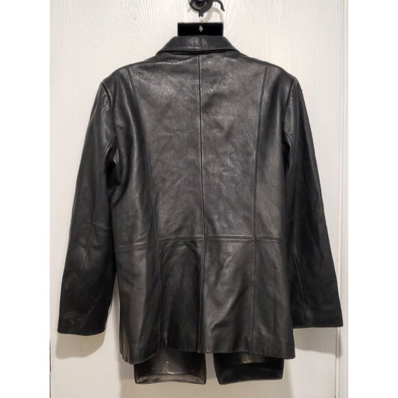 Preston & York Genuine Lambskin Jacket Women‎ Sz XL Leather Full Zip Winter Work - Picture 2 of 8